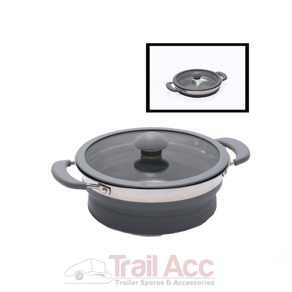 POS_SAUCEPAN CORRECT Collapsible Saucepan 1.5l-grey - Image 1